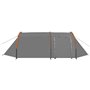 vidaXL Tente de camping pour 4 personnes gris et orange