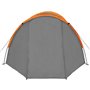 vidaXL Tente de camping pour 4 personnes gris et orange