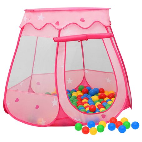 vidaXL Tente de jeu pour enfants Rose 102x102x82 cm