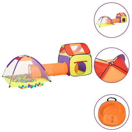 vidaXL Tente de jeu pour enfants Multicolore 338x123x111 cm