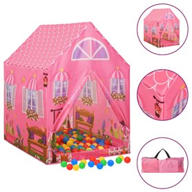 vidaXL Tente de jeu pour enfants Rose 69x94x104 cm