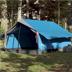 vidaXL Tente de camping 2 personnes bleu imperméable