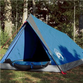 vidaXL Tente de camping 2 personnes bleu imperméable