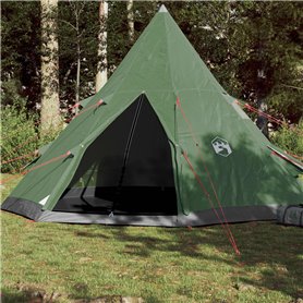 vidaXL Tente de camping tipi 4 personnes vert imperméable