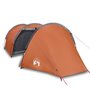 vidaXL Tente de camping tunnel 4 personnes orange imperméable