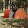 vidaXL Tente de camping tunnel 4 personnes orange imperméable