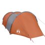 vidaXL Tente de camping tunnel 4 personnes orange imperméable