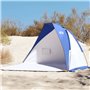 vidaXL Tente de plage bleu azuré 268x223x125 cm 185T polyester