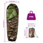 vidaXL Sac de couchage momie pour adultes camping 3 saisons