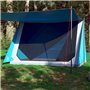 vidaXL Tente de camping 2 personnes bleu imperméable