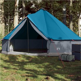 vidaXL Tente familiale tipi 6 personnes bleu imperméable