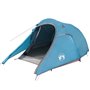 vidaXL Tente de camping tunnel 3 personnes bleu imperméable