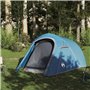 vidaXL Tente de camping tunnel 3 personnes bleu imperméable