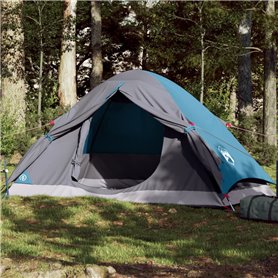 vidaXL Tente de camping à dôme 2 personnes bleu imperméable