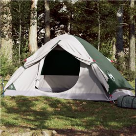 vidaXL Tente de camping à dôme 4 personnes vert imperméable