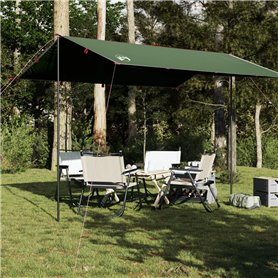 vidaXL Bâche de camping vert 360x294 cm imperméable