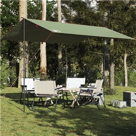 vidaXL Bâche de camping vert 360x294 cm imperméable