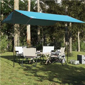 vidaXL Bâche de camping bleu 400x294 cm imperméable