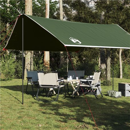 vidaXL Bâche de camping vert 430x380x210 cm imperméable