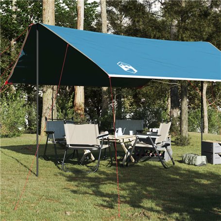 vidaXL Bâche de camping bleu 460x305x210 cm imperméable