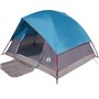 vidaXL Tente de camping à dôme 3 personnes bleu imperméable