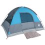 vidaXL Tente de camping à dôme 3 personnes bleu imperméable