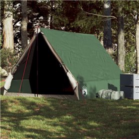 vidaXL Tente de camping en forme de A 2 personne vert imperméable