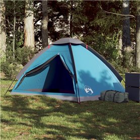 vidaXL Tente de camping à dôme 2 personnes bleu imperméable