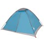 vidaXL Tente de camping à dôme 4 personnes bleu imperméable