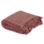 vidaXL Couverture en coton 125 x 150 cm Bordeaux