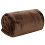 vidaXL Couverture marron cacao 130x170 cm polyester