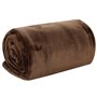 vidaXL Couverture marron cacao 200x240 cm polyester