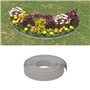 vidaXL Bordure de jardin Gris 10 m 10 cm polyéthylène