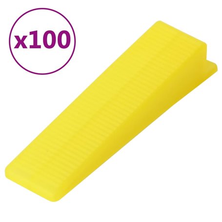 vidaXL Cales de nivellement pour carreaux 100 pcs