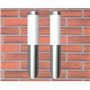 vidaXL Applique murale d'extérieur 2 pcs Acier inoxydable