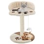 vidaXL Arbre à chat avec griffoir en sisal 40 cm Beige et Marron