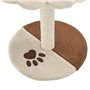 vidaXL Arbre à chat avec griffoir en sisal 40 cm Beige et Marron