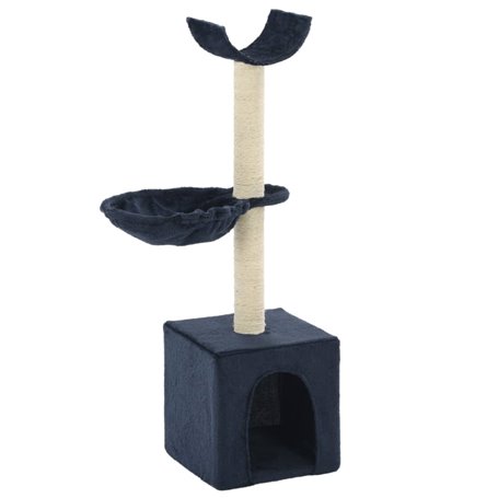 vidaXL Arbre à chat avec griffoirs en sisal 105 cm Bleu