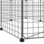 vidaXL Cage animaux de compagnie à 8 panneaux et porte Noir 35x35 cm