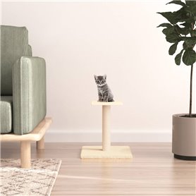 vidaXL Arbre à chat avec plate-forme crème 38 cm