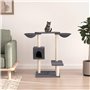 vidaXL Arbre à chat avec griffoirs gris foncé 82 cm