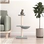 vidaXL Arbre à chat avec griffoirs en sisal gris clair 72 cm