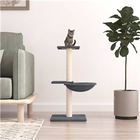 vidaXL Arbre à chat avec griffoirs en sisal gris foncé 72 cm