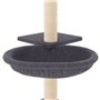 vidaXL Arbre à chat avec griffoirs en sisal gris foncé 72 cm