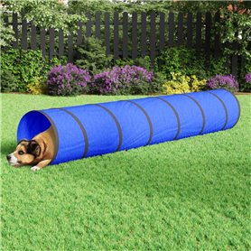 vidaXL Tunnel pour chien bleu Ø 50x300 cm polyester