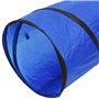 vidaXL Tunnel pour chien bleu Ø 50x300 cm polyester