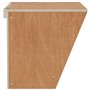 vidaXL Mangeoire à foin pour lapins 25x18,5x20,5 cm bois massif sapin