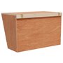 vidaXL Mangeoire à foin pour lapins 37x18,5x23 cm bois massif sapin