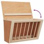 vidaXL Mangeoire à foin pour lapins 37x18,5x23 cm bois massif sapin