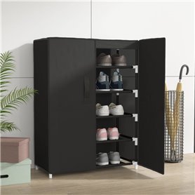 vidaXL Armoire à chaussures Noir 60x28x90 cm Tissu